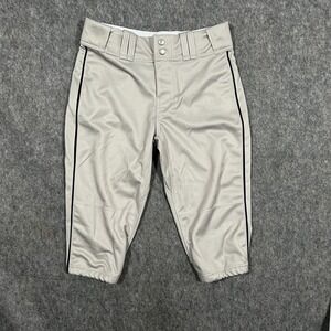 Alli Sports Men's Baseball Knicker Pants Size Small Gray‎ Polyester